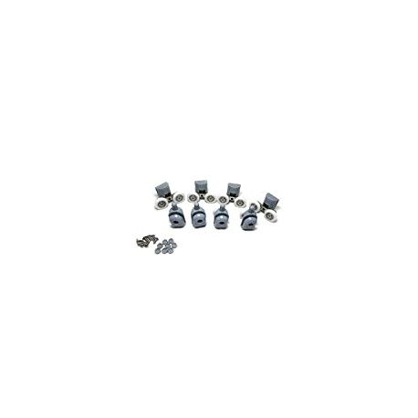 8PCS x Shower Door Rollers(4xTop + 4xBottom)