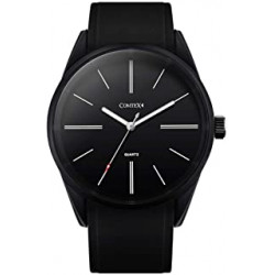 Comtex Men Reloj Deportivo Negro Reloj De Silicona Reloj De