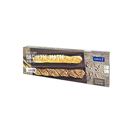 Baguette mold 14.2x11.2 inches 3 cavity brown