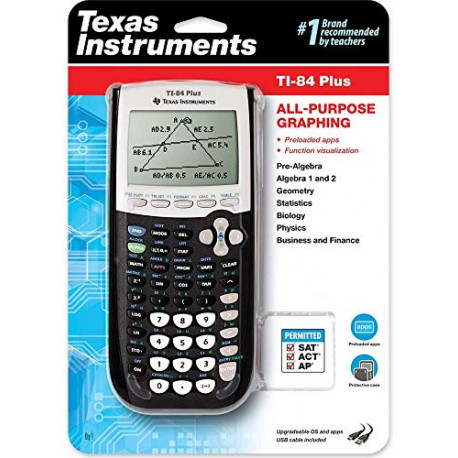 Texas Instruments TI-84 Plus Graphics Calculator, Black