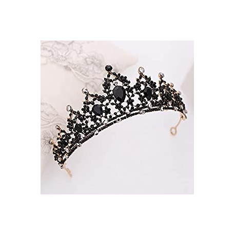 Women Black Wedding Crowns