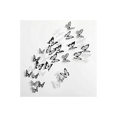 90pcs 3D Wall Stickers Home Decor Butterflies