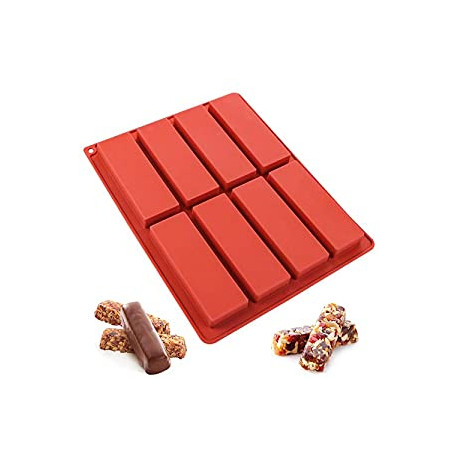 4.5 Inch Long Rectangular For Baking, Butter, 8 Cavities