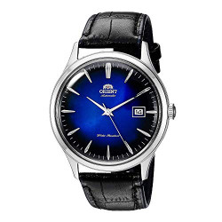 Japanese Automatic Stainless Steel and Leather Dress Watch