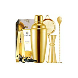 Gold Cocktail Shaker Set Bartender Kit