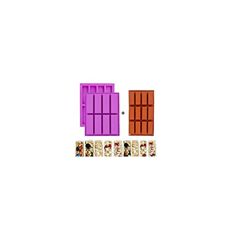 3 Pack Rectangle Granola Bar Silicone Mold