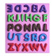 3D Silicone Mold 26 English Uppercase Letters Shape Cake Tools,Pink