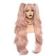 Hair Cap + Ponytail Wig Pink