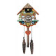 Clocks Musical Multi-Colored Quartz Cuckoo Clock - 8 Inches Tall