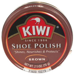 Shoe Polish, Giant Size 2.5 oz, Brown