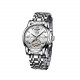 Mens Silver Steel Band Mechanical Automatic Wrist Watch