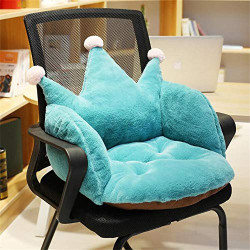 Crown Soft Plush Cushion Comfort Green Seat Pad Office