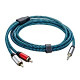 Pack 2 of RCA to 3.5mm Aux Cable 6 ft Hftywy Braided 3.5mm Male to 2RCA