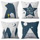 4 Packs Square Throw Pillow Covers for Chair, Deco Indoor Outdoor,18 x 18 inches