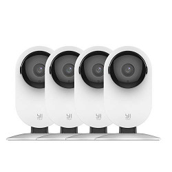 YI 4pc Security Home Camera Baby Monitor, 1080p WiFi Smart Indoor
