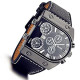 Large Face Military Army Leather Watch