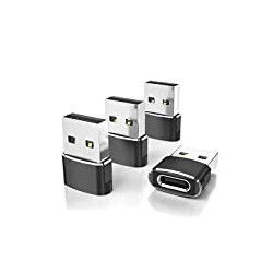 USB C Female to USB Male Adapter 4-Pack