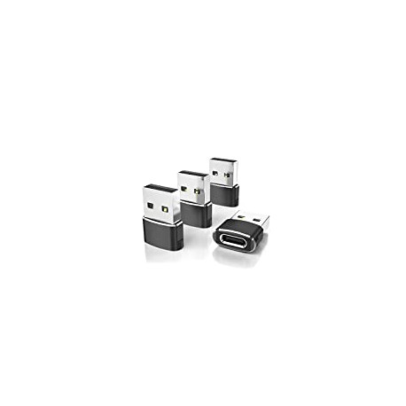 USB C Female to USB Male Adapter 4-Pack