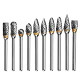1/8 Solid Carbide Carving Burr Set Drill Grinding Engraving (20pcs)