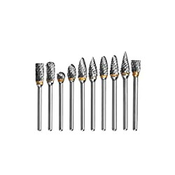 1/8 Solid Carbide Carving Burr Set Drill Grinding Engraving (20pcs)