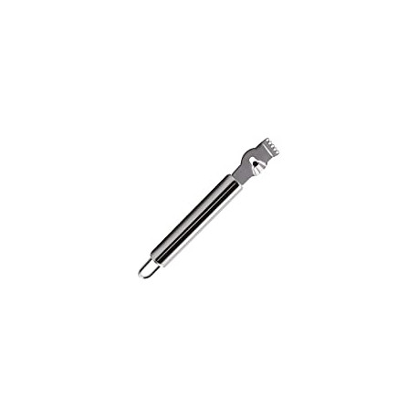 Stainless Steel Lemon Zester Grater with Channel Knife and Hanging Loop