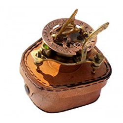 Captain's Brass Sundial Compass Marine
