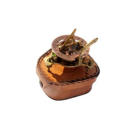 Captain's Brass Sundial Compass Marine