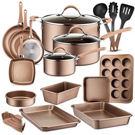 20-Piece Nonstick Kitchen Cookware Set
