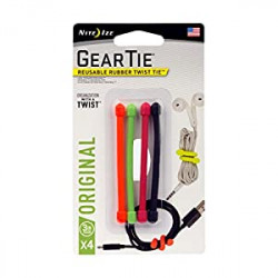GT3-4PK-A1 Original Gear, Reusable Rubber Twist Tie
