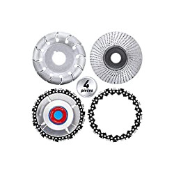 Pack 4 of 12 Teeth Wood Shaping Disc Angle Grinder