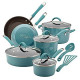 Cookware Pots and Pans Set, 12 Piece, Agave Blue