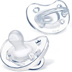 100% Soft Silicone One Piece Pacifier for Babies 6-16m