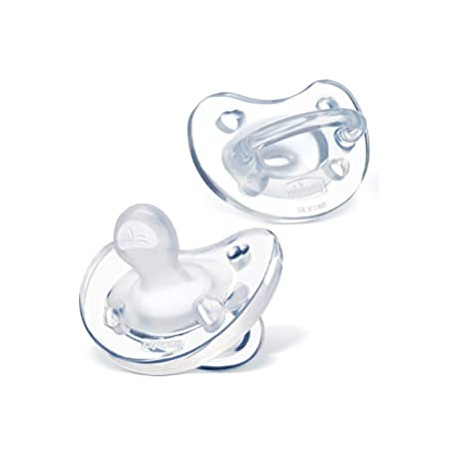 100% Soft Silicone One Piece Pacifier for Babies 6-16m