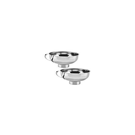 2 Pack 5.5-Inch Stainless Steel Wide-Mouth Funnel