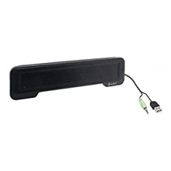 Syba USB Powered 3.5mm Audio Laptop Speaker CL-SPK20138 Clip-On Soundbar