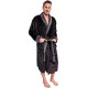 Mens Plush Shawl Collar Kimono Bathrobe Robe
