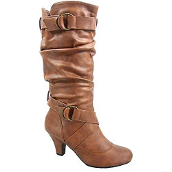 Women's Maggie-39 Tan Pu Mid-Calf Boots 8 M US