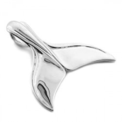 Sterling Silver Whale Tail Pendant