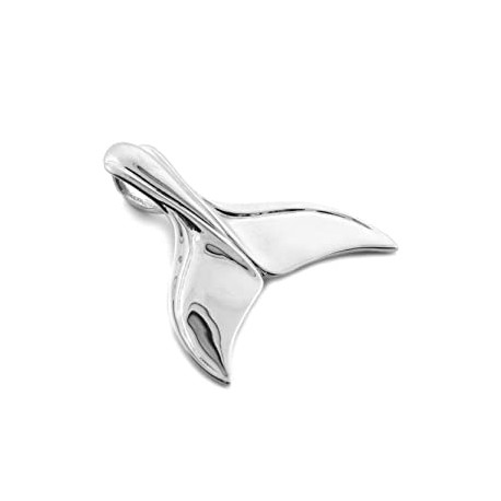 Sterling Silver Whale Tail Pendant