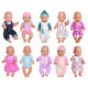 10 Sets Doll Clothes Outfits for 43cm New Born Baby Dolls, 15inch Baby Dolls