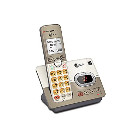 AT&T EL52113 Single Handset Expandable Cordless Phone with Answering System & Extra-large Backlit Keys