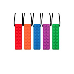 5 Pack Silicone Chew Pendant Training and Development Fidget Toy