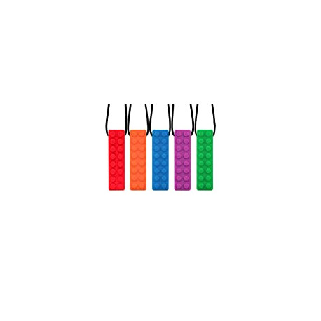 5 Pack Silicone Chew Pendant Training and Development Fidget Toy
