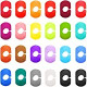 24 Pieces Glass Charms Markers, Silicone Glass Markers, Charms Markers