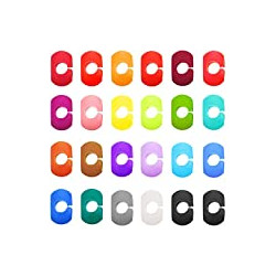 24 Pieces Glass Charms Markers, Silicone Glass Markers, Charms Markers