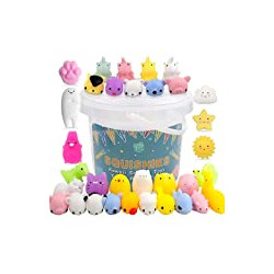 25 Pack Mochi Squishy Toys Mini Animal Squishies