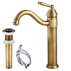 Antique Brass Single Handle Bathroom