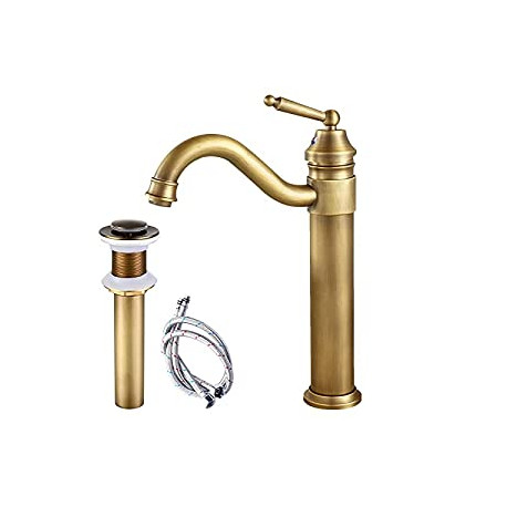 Antique Brass Single Handle Bathroom
