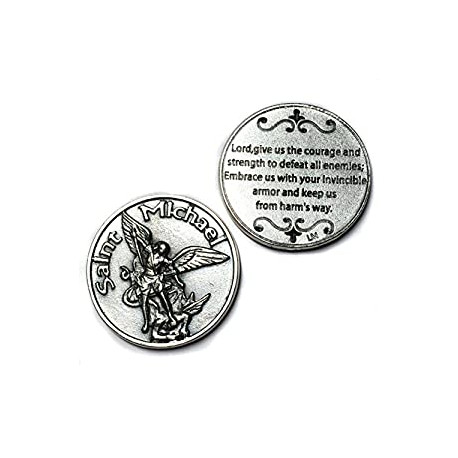 Protect Catholic Charm Medal Religious Gift 1 1/8" Prayer