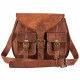 Women Handmade 14 inch Leather Satchel Crossbody Large Purse